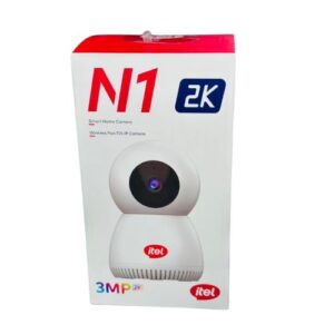 Itel Wireless Pan-Tilt N1 2K, 3MP Resolution IP Wi-Fi, 2.4GHz & 5GHz Smart Home Camera