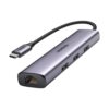 UG-60554, UGREEN USB-A 3.0 to RJ45, Gigabit Ethernet, + USB-A 3.0 (3 Ports) Adapter, with USB-C PD, CM475