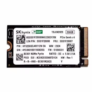 HFS256GEJ4X112N, SKHynix BC901 256GB, Gen 4x4, 2242, Bracket