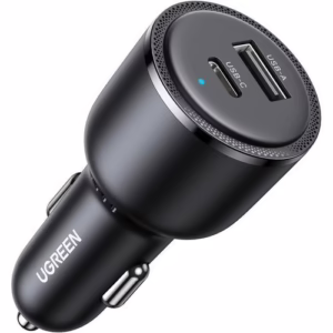UG-35023, UGREEN 63W 2-Port Fast Car PD + USB-A Charger, EC701
