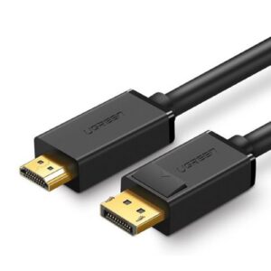 UG-10202, UGREEN DisplayPort Male to HDMI Male, Cable 2m, (Black), DP101