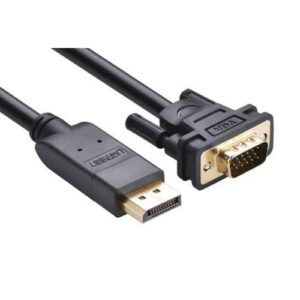 UG-10247, UGREEN DisplayPort Male to VGA Male, Cable 1.5m, (Black), DP105