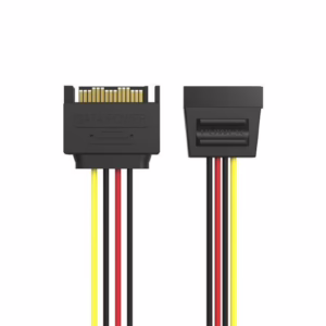 VEN-KDABY, Vention KDABY SATA 15P Power Extension Cable 0.3M, Black
